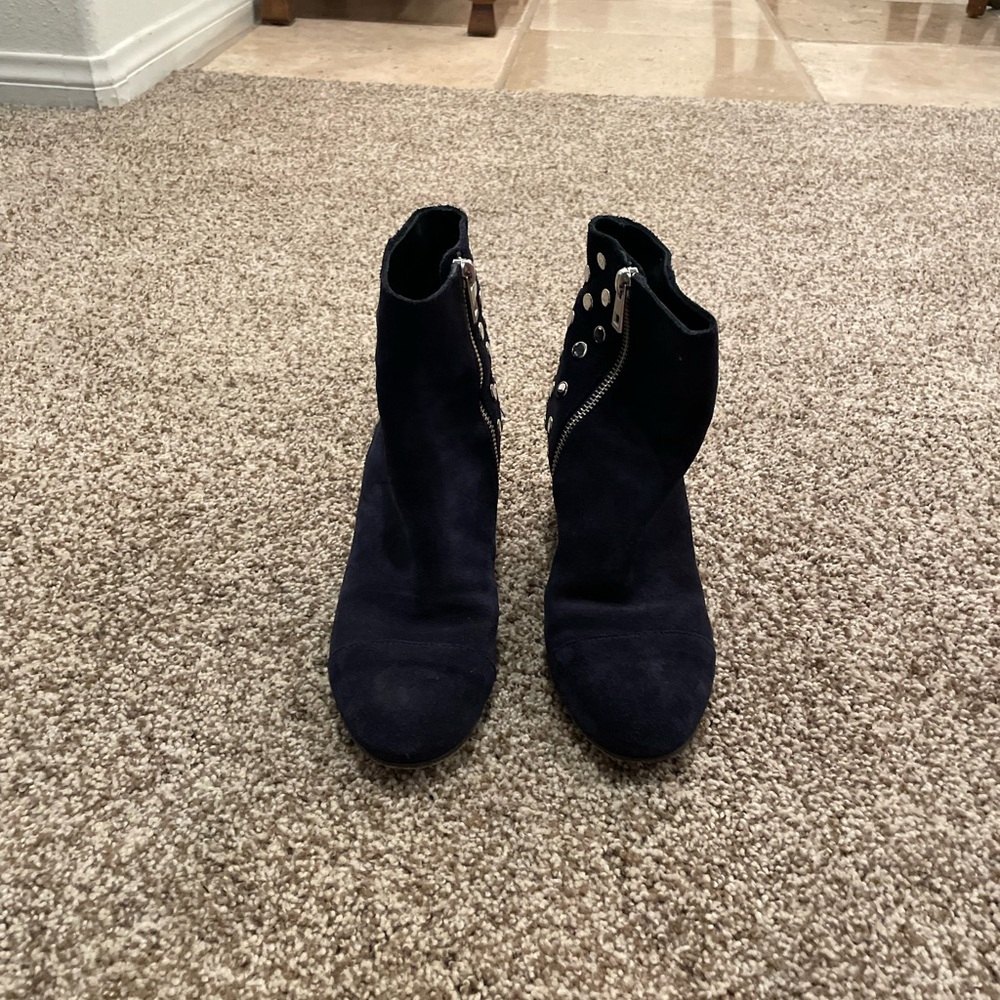 Elegant Navy Ankle Booties
